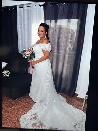 Traje de Novia Blanco Encaje