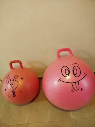 2 Pelotas Saltarina Infantiles Rosas