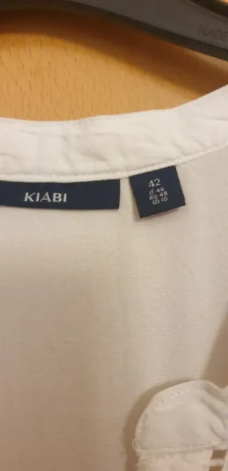 Vestido blanco Kiabi verano talla 42