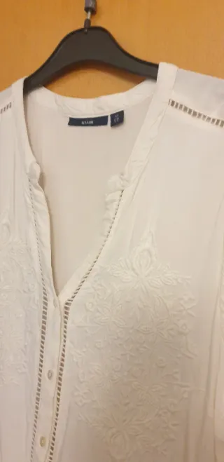 Vestido blanco Kiabi verano talla 42