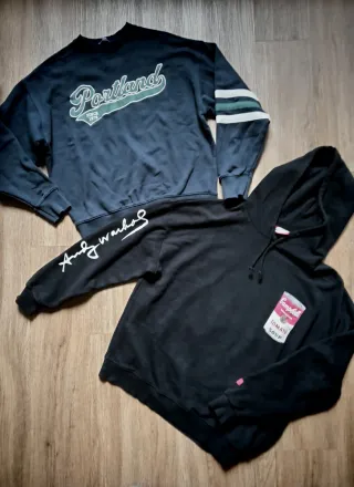 2 Felpe M Subdued & Pull&Bear in cotone. Ragazzi.