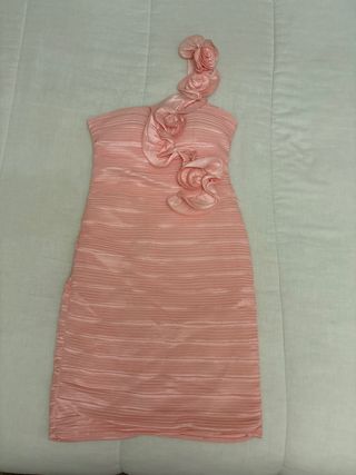 Vestido rosa con flores