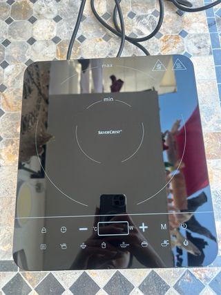 Cocina un fuego electrica