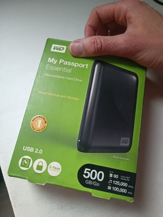 Disco Duro Externo WD 500GB USB 2.0