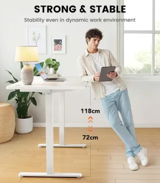 Escritorio Eléctrico Elevable 160x80cm