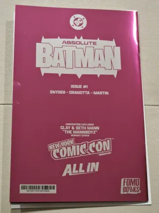 Absolute batman #1 Clay Mann first print