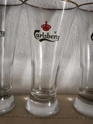 6 Vasos Cerveza Carlsberg Altos