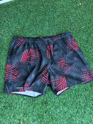Bañador Olaian Hombre Negro y Rojo