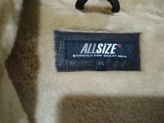 Chaqueta de cuero con forro