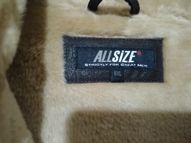 Chaqueta de cuero con forro