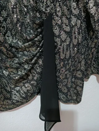 Jersey AYCA mujer lentejuelas negro/plata