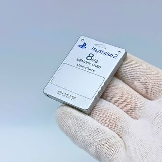 Sony Memory Card PS2 8MB Originale Silver Testata