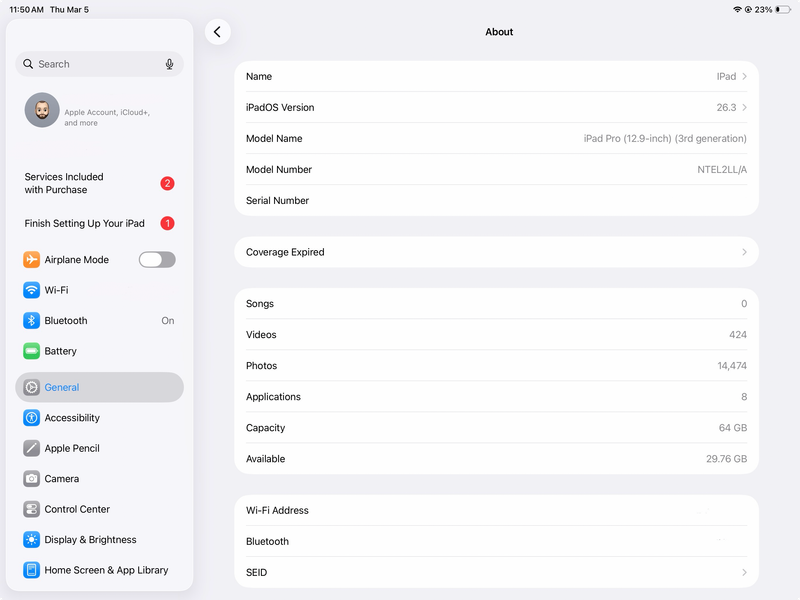 iPad Pro 12.9 3ª Gen 64GB Gris + MagicKeyboard afbeelding 9