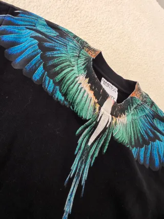 Felpa Marcelo Burlon Uomo Wings Nera