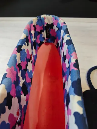 O bag mini rosa con estampado floral