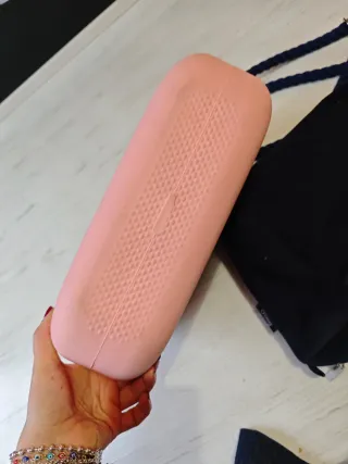 O bag mini rosa con estampado floral