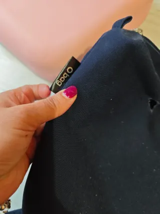 O bag mini rosa con estampado floral