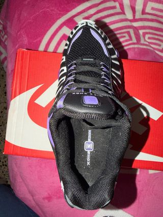 Nike Shox Zapatillas Moradas y Negras