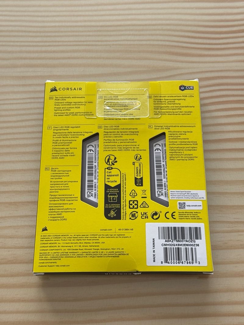 Corsair Vengeance RGB DDR5 32GB afbeelding 2