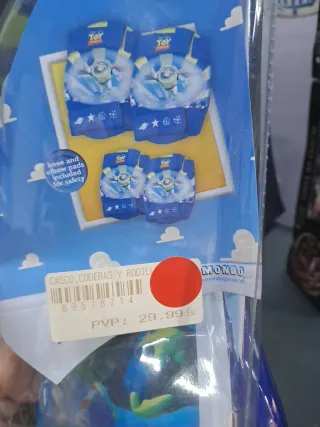 Casco Rodilleras y coderas PITUFOS NUEVO EN CAJA