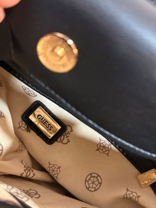 Bolso Guess Negro Tejido