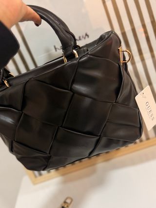 Bolso Guess Negro Tejido