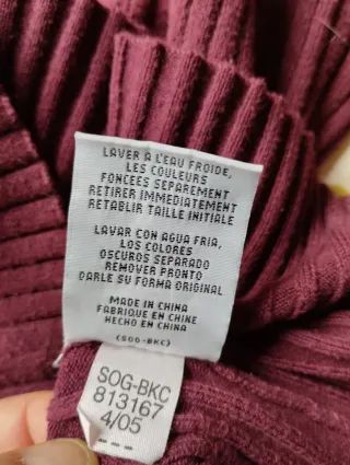 Jersey canalé cuello polo manga larga