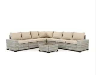 Rinconera jardín gris y beige modular