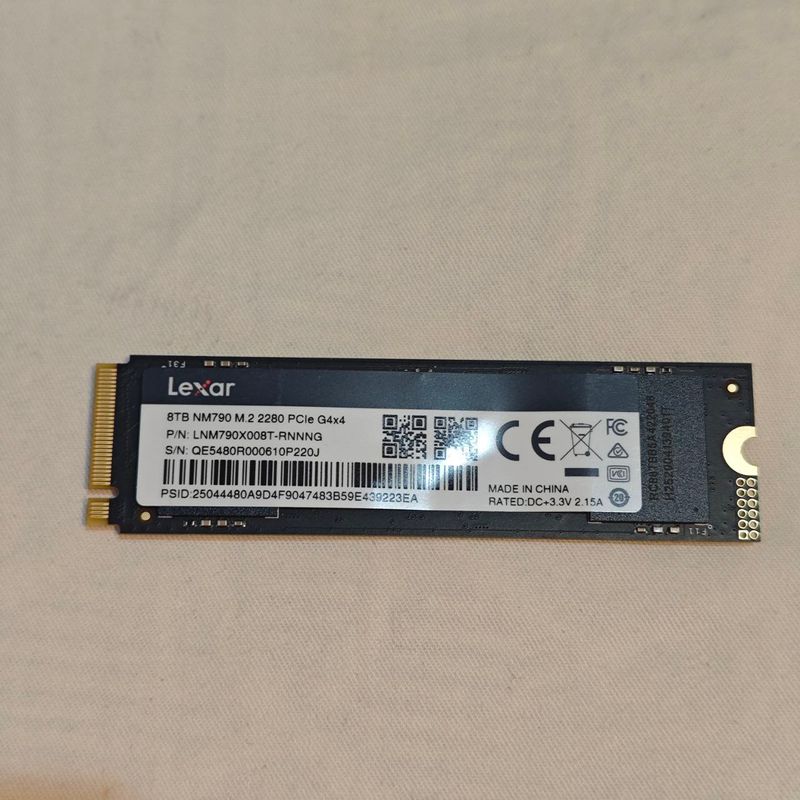 Lexar NM790 8TB SSD M.2 Nuevo afbeelding 2