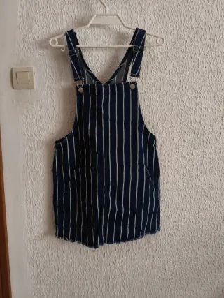 Pichi vaquero de rayas con bolsillos