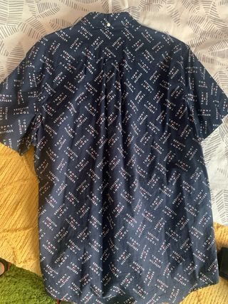 Camisa Tommy Hilfiger Azul Estampada