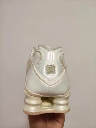 T44 Nike Shox TL Beige/blancas