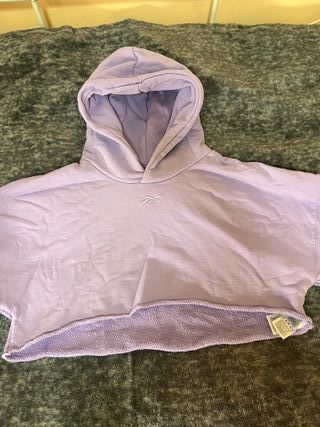Sudadera Reebok Crop Talla S Morada