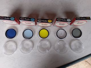 Lote 5 filtros fotografía Kenko 49mm