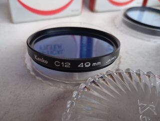 Lote 5 filtros fotografía Kenko 49mm