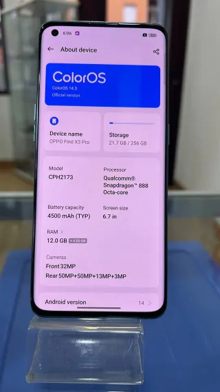 Oppo Find X3 Pro 256GB Snapdragon 888 12GB RAM