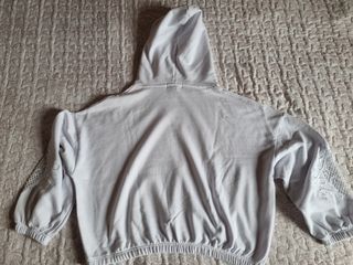 Felpa con cappuccio bianca