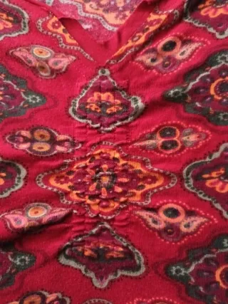 Camiseta Surkana Estampada Roja Talla M