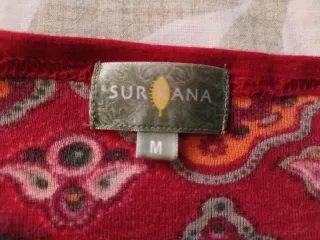 Camiseta Surkana Estampada Roja Talla M