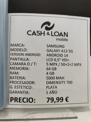 Samsung Galaxy A13 5G 64GB Azul