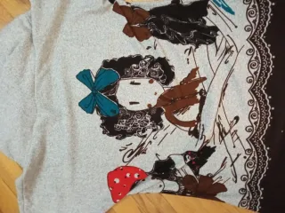 Jersey cuello alto gris manga corta