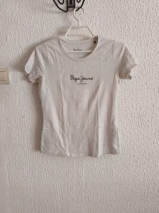 Camiseta Pepe Jeans Blanca Manga Corta
