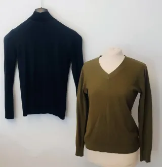 Chaqueta Bomber Bershka + 2 Suéteres Verde