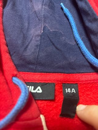 Felpa Fila bimbo rossa