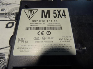 Centralita antirrobo porsche 997