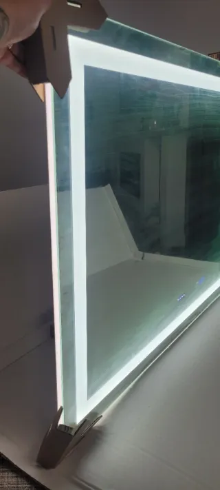 Espejo Baño LED Antivaho Táctil,Bluetooth 120x80