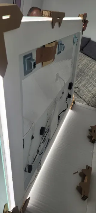 Espejo Baño LED Antivaho Táctil,Bluetooth 120x80