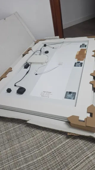 Espejo Baño LED Antivaho Táctil,Bluetooth 120x80