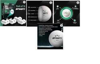 Pelotas Ping Pong SPINSTI 40+ mm ABS 3 Estrellas