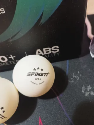 Pelotas Ping Pong SPINSTI 40+ mm ABS 3 Estrellas